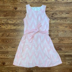 GAP Pink and White Print Dress